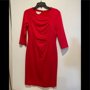 Kay Unger red dress